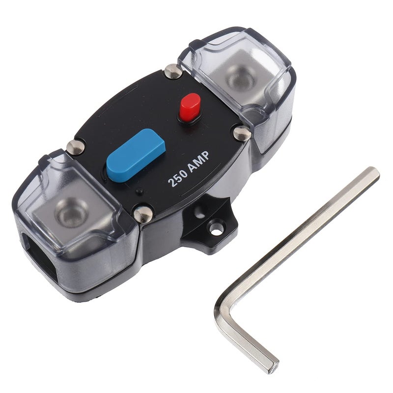 EPLZON 250A 12-48 Volt DC Self Recovery Circuit Breaker with Manual Reset Button for Automotive Rv Marine Boat (250Amp) - Image 1